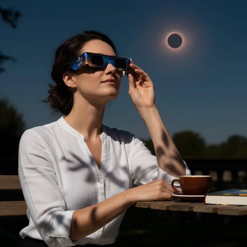 Observation de l'éclipse solaire en toute sécurité avec les lunettes certifiées ISO 12312-2