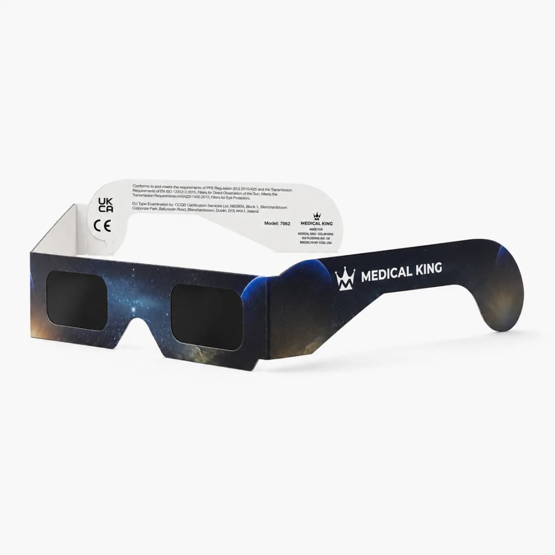 Lunettes éclipse solaire certifiées ISO 12312-2 disponibles à la Pharmacie des Floralies à Marseille